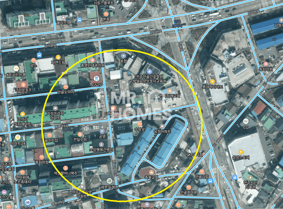 전북 전주덕진구 인후동1가 전주시 덕진구 인후동 안골사거리 음식상가 양수양도해요. 월세 매물번호 10481 사진 1