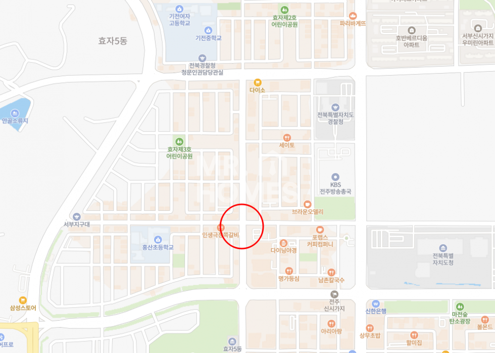 전북 전주완산구 효자동3가 홍산초 인근 대로변 테라스가있는 1층 상가사무실 임대 월세 매물번호 12419 사진 1